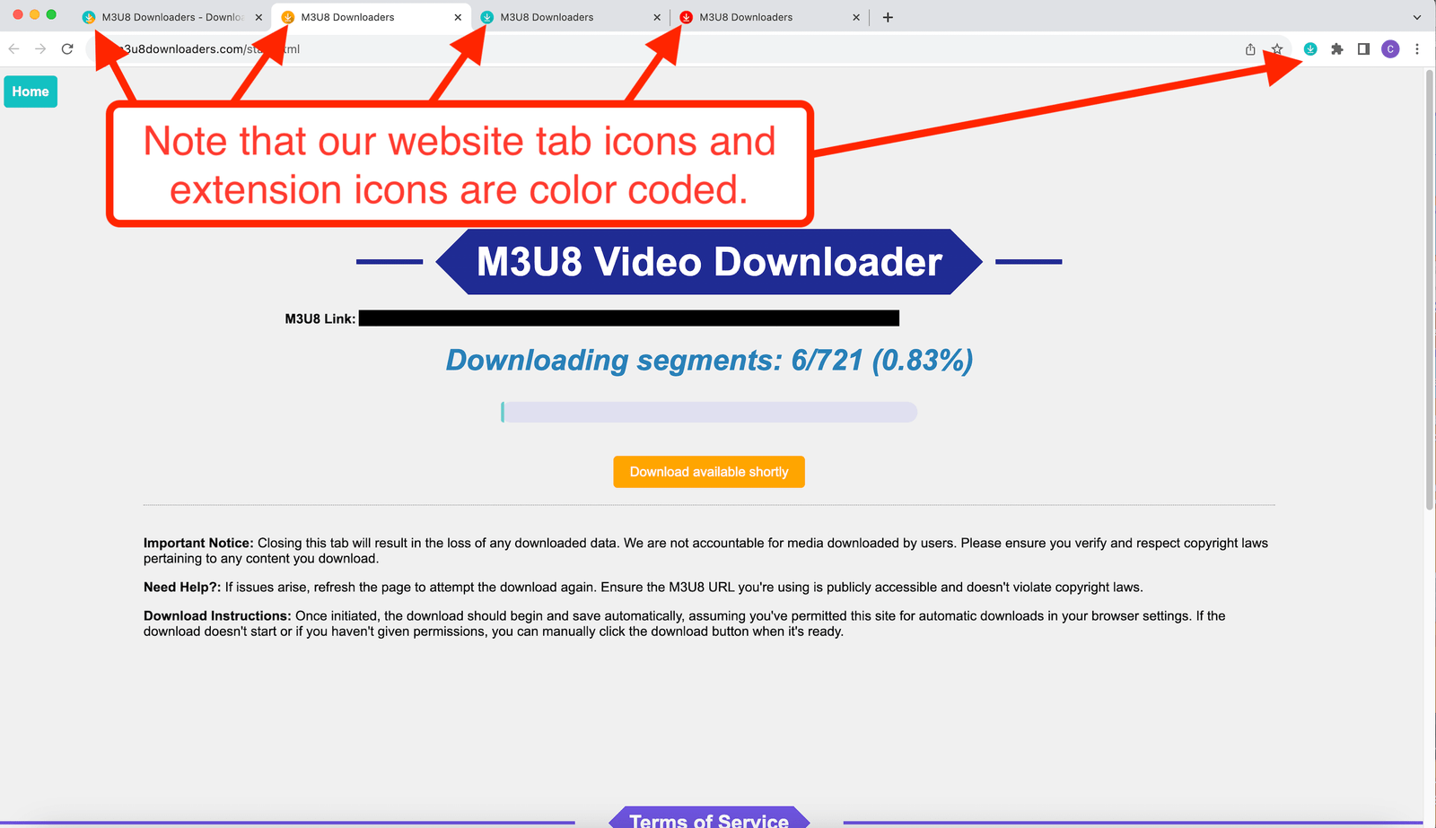 M3U8 Video Downloader - downloading M3U8
